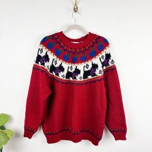 Vintage 90s Northern Isles Scottish Terrier Sweater Sz 1X
